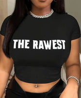 The Rawest cropped t shirt