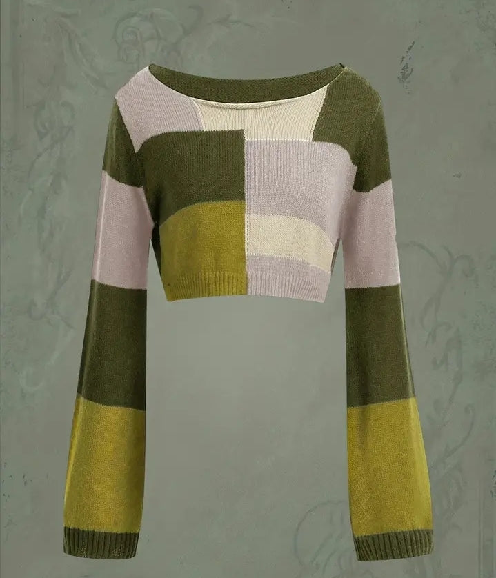 Going Green crop sweater