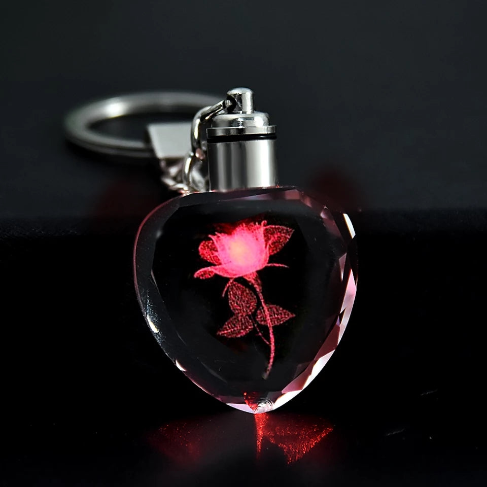 Not "that other rose" keychain