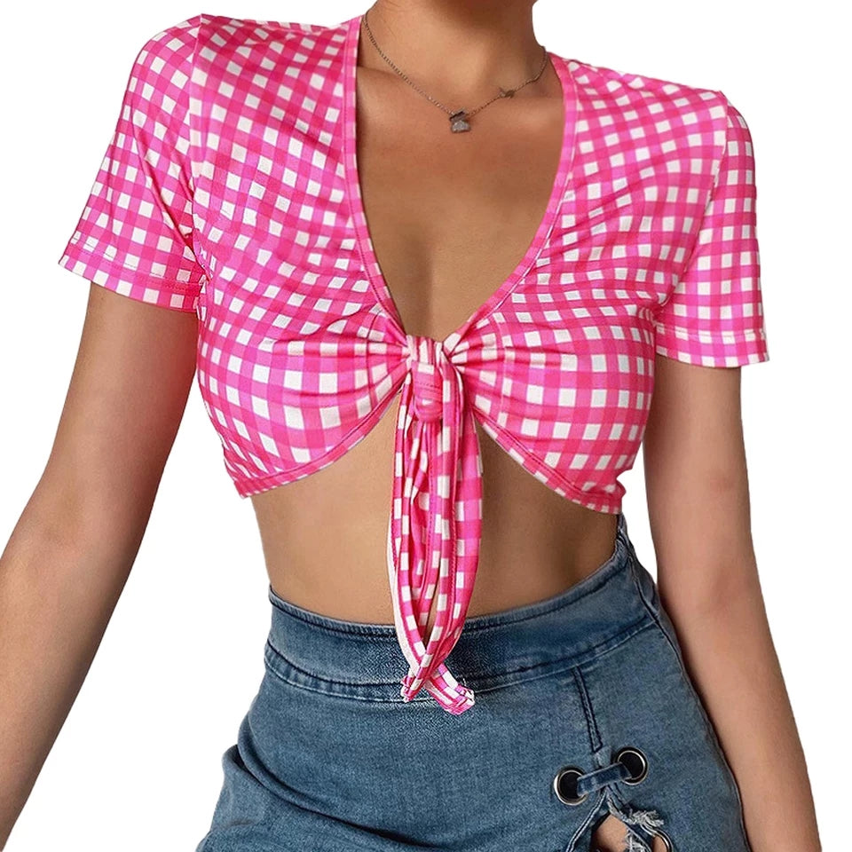 Ms. Parker tie up crop top