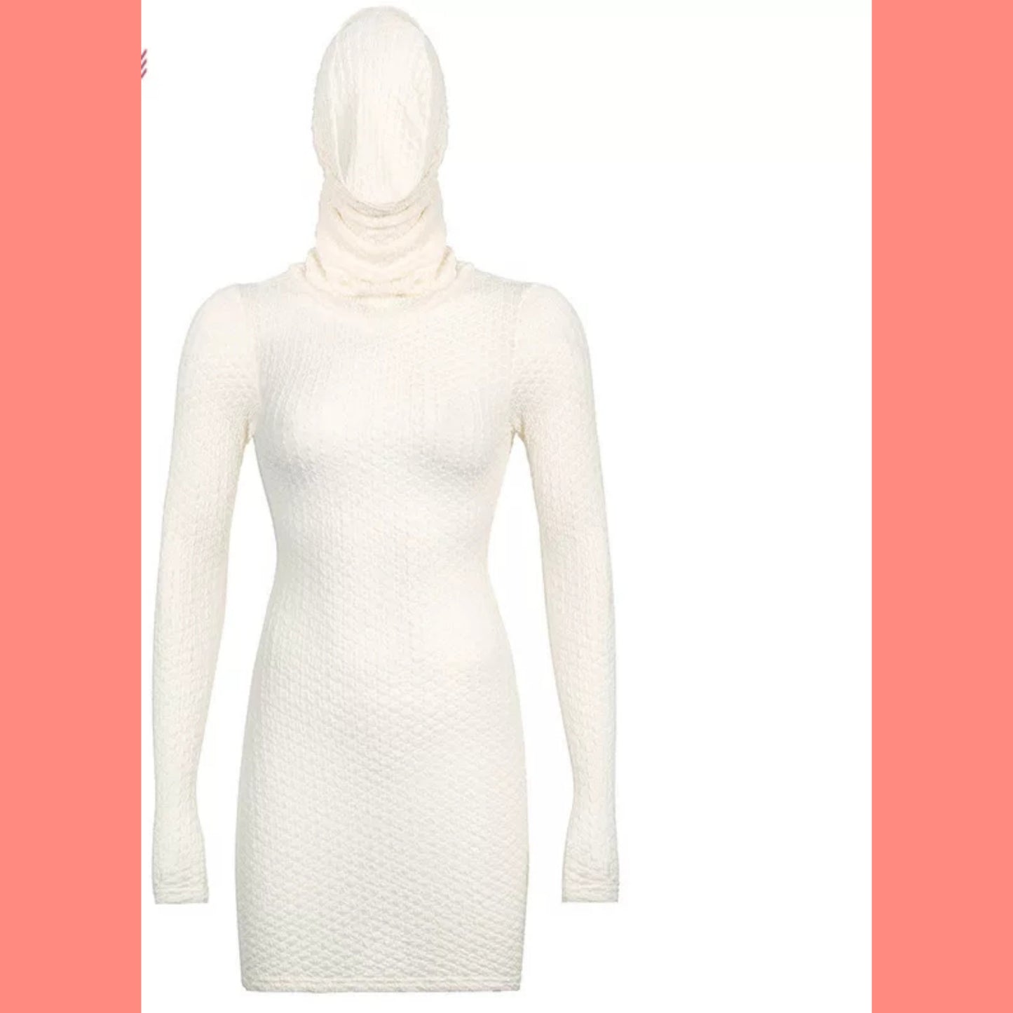 Moon Goddess hooded mini dress