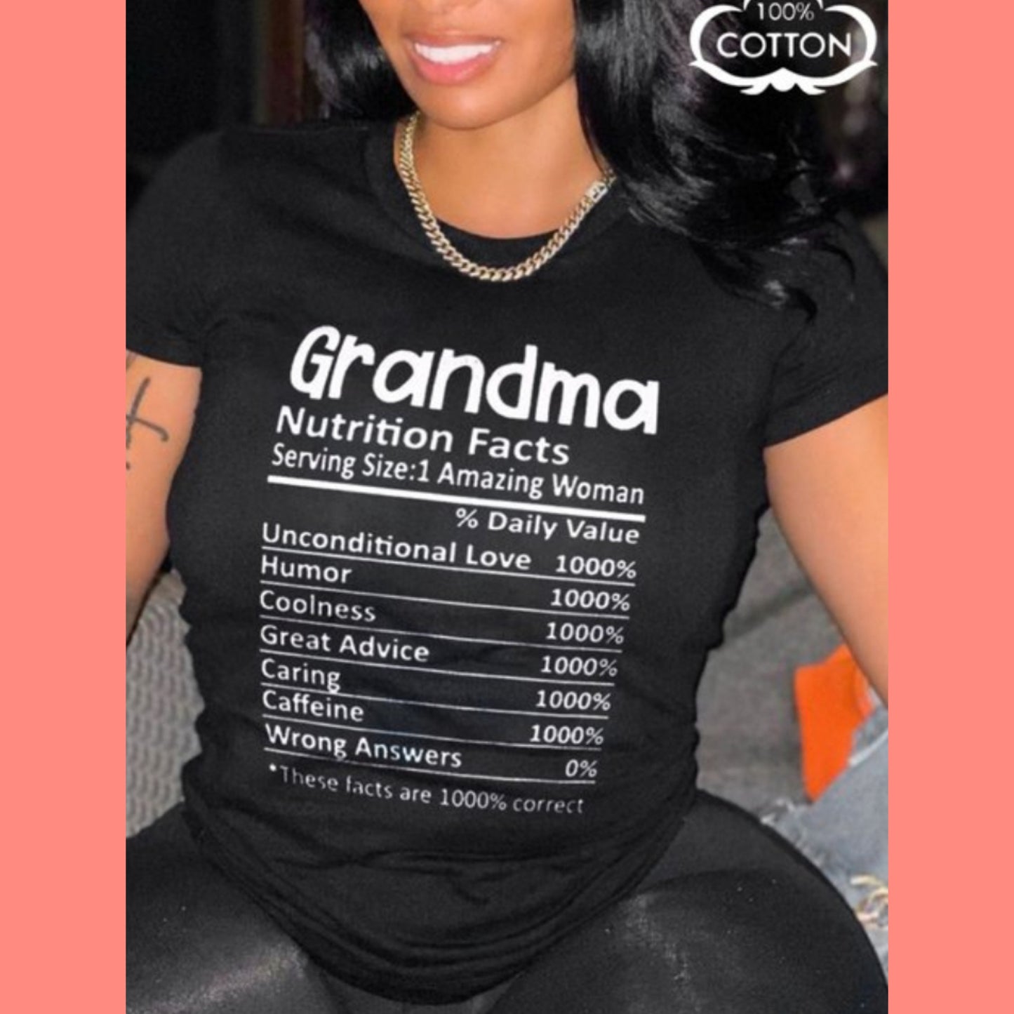 Grandma Facts t shirt top