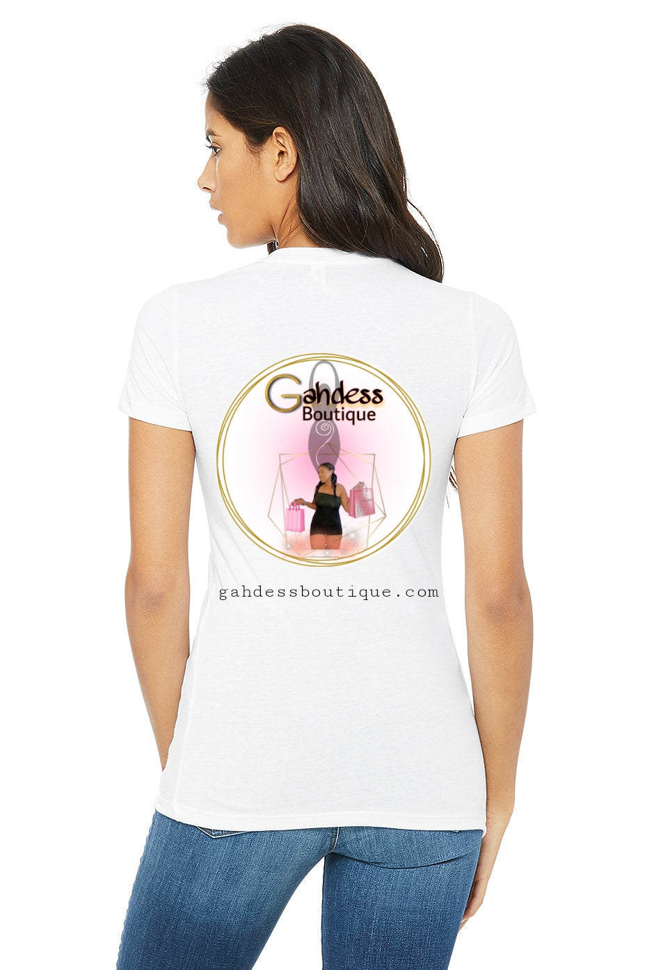 Gorgeous Gahdess Womens Crewneck T-shirt