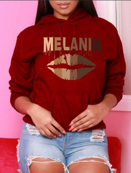 Drippin' Melanin hoodie top