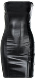 Playgirl faux leather dress