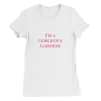Gorgeous Gahdess Womens Crewneck T-shirt