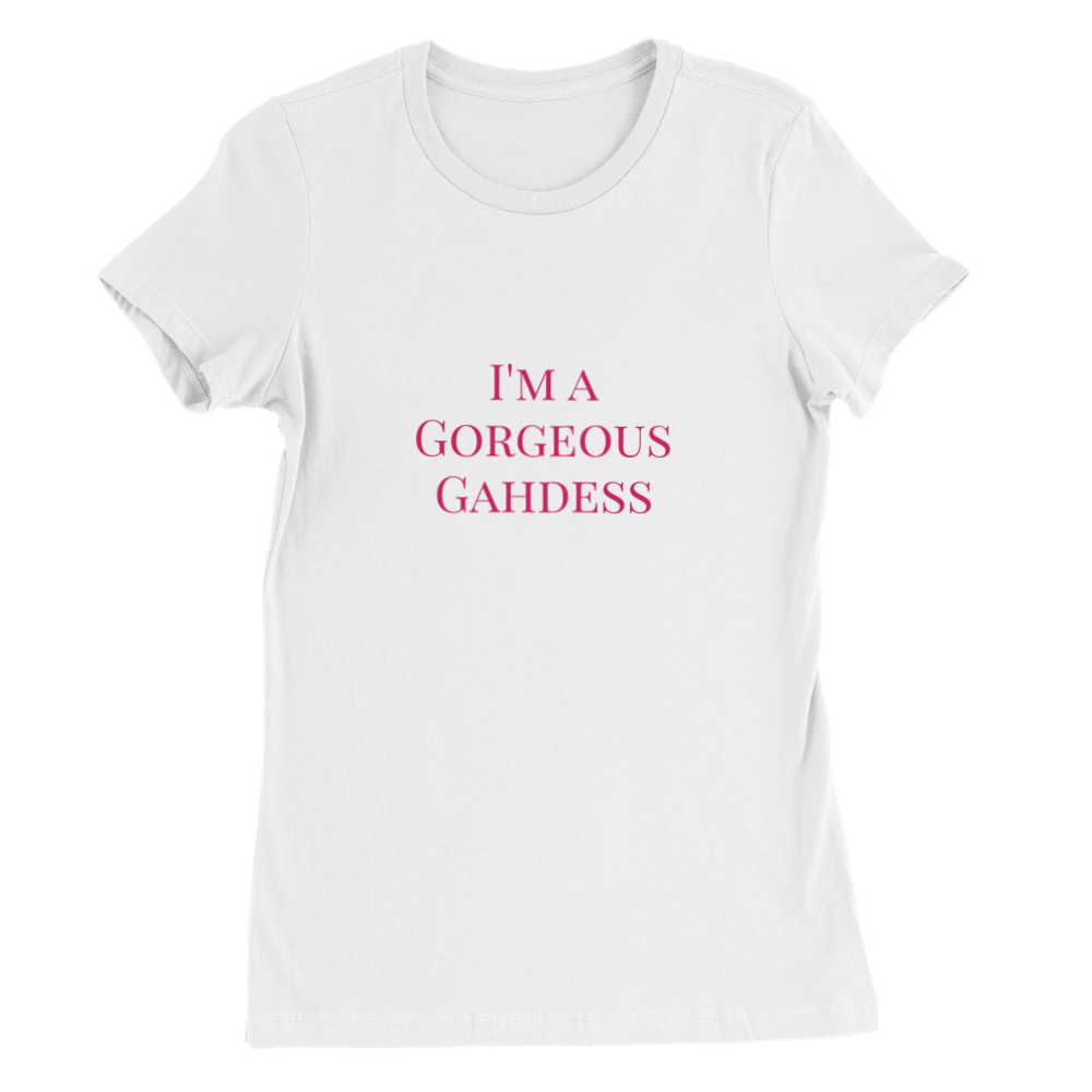 Gorgeous Gahdess Womens Crewneck T-shirt