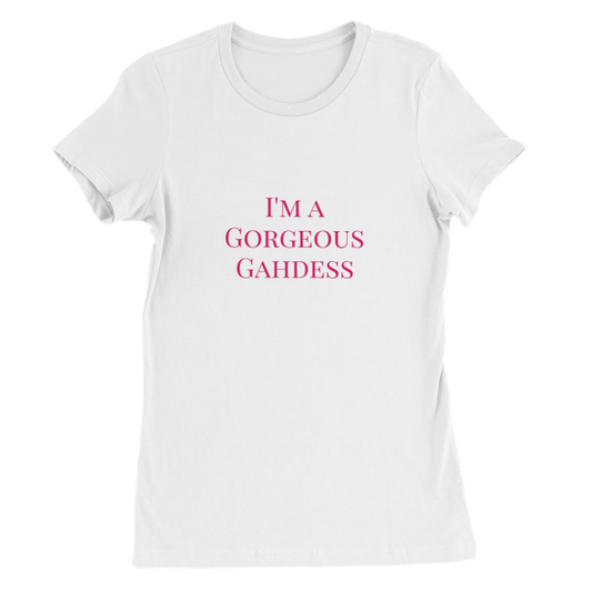 Gorgeous Gahdess Womens Crewneck T-shirt